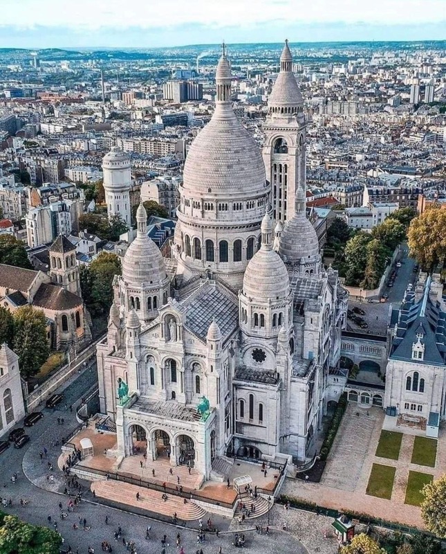 El Sacré-Cœur visto desde el aire
